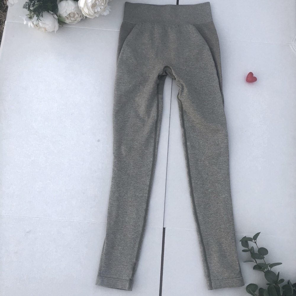 Gymshark Khaki Flex High Waisted Leggings Medium